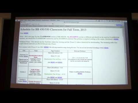 1.  Kevin Ahern's Biochemistry - Introduction