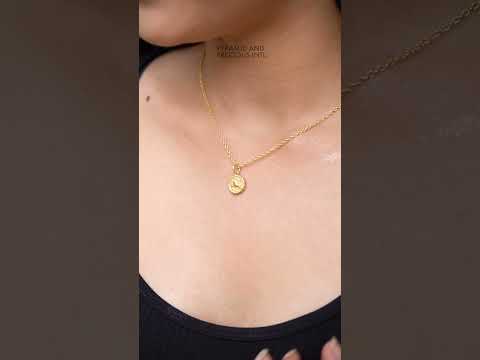 Zodiac Constellation Gold Astrological Signs Double Sided Charm Pendant