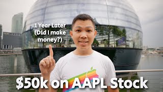 $50k Investment Loan Buying APPLE Stock: Did I Make Money 1 Year Later?