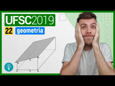 22 VESTIBULAR UFSC 2019/2 - GEOMETRIA - A figura abaixo representa uma casa em formato de meia