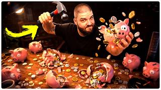 QUEBRANDO COFRINHOS PARA PAGAR MINHAS CONTAS | Bills Must Be Paid