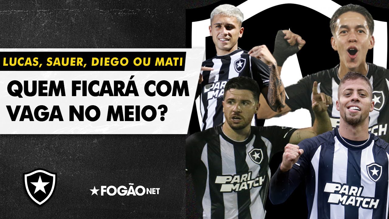 VÍDEO: Eduardo fora? Quatro jogadores do Botafogo brigam por vaga no meio contra o Santos