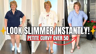 10 FLATTERING Plus Size Summer Outfits for SHORT Women Over 50 with a Belly 👗🔥