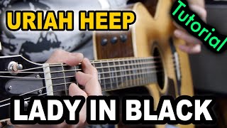 LADY IN BLACK (Uriah Heep) | Gitarren Tutorial | deutsch