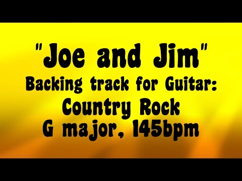 Joe & Jim, Country Rock, backing track for Guitar, G major, 145bpm. Play along and enjoy!