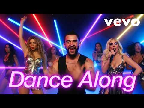 Bad Bunny ft Lady Gaga x Shakira x Jennifer Lopez - Dance Along (Official AI music video 2026)