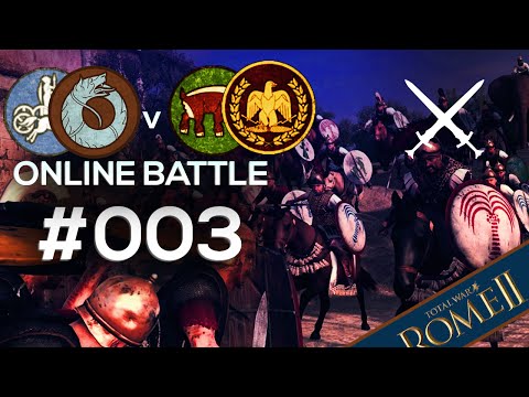 Rome II Total War Online Battle #003: Iceni & Getae vs Rome & Arverni
