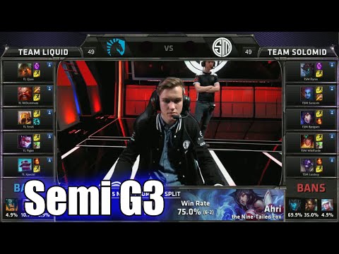 TSM vs Liquid | Game 3 Semi Finals S5 NA LCS Summer 2015 Playoffs | Team Solomid TSM vs TL G3
