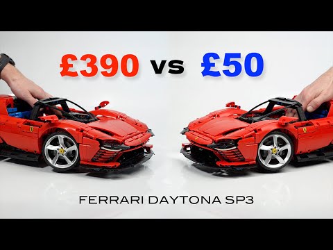 I can’t believe it! Lego Ferrari Daytona SP3 42143 vs Aliexpress copy comparison.
