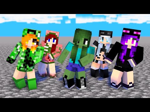 MONSTER SCHOOL : SIMPLE DIMPLE MONSTER GIRLS - MINECRAFT ANIMATION
