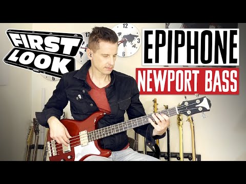 Epiphone Newport Electric Bass Guitar - California Coral image 7
