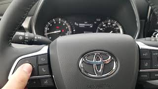Toyota changing blind spot monitor brightness and rear cross  traffic sensitivity