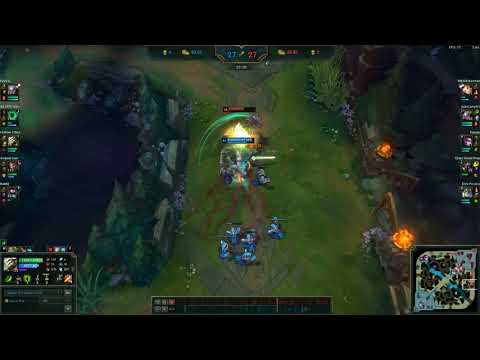 Master Yi E disabling hail of blades for one auto.