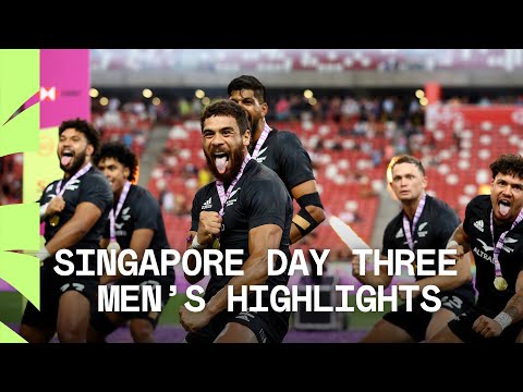 New Zealand are back-to-back champions! | HSBC SVNS Singapore Day Three Men's Highlights