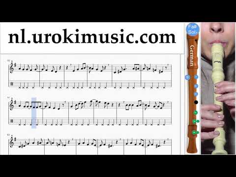 Blokfluit Leren Spelen (G.) Mariah Carey - All I Want For Christmas Is You Tablatura Deel#2 um-i799