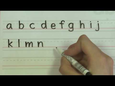 Write the Alphabet - English Handwriting for Kids