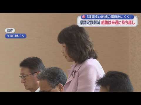 YouTube Video 静岡県議会の議員定数問題　結論を１８日に先送り　伊豆市と伊豆の国市の合区に公明党が異議　