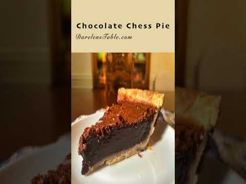 Chocolate Chess Pie - So Simple To Make