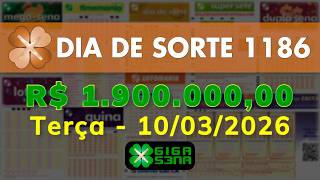 Resultado da Dia de Sorte 1186, Terça-feira, 10/03/2026