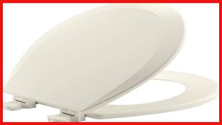 CHURCH 540EC 346 Toilet Seat with Easy Clean & Change Hinge, ROUND, Durable Enameled Wood