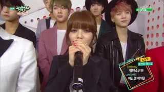 150501 JIMIN N J DON 지민 엔 제이던 & BTS 방탄소년단   Backstage Interview @ Music Bank