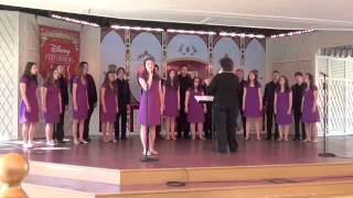 Oregon City High School Rendevouz Choir at Disneyland 2012 singing Right Here Waiting