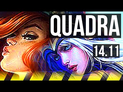 MISS FORTUNE & Nautilus vs ASHE & Rell (ADC) | 20/1/4, Quadra, Legendary | EUW Challenger | 14.11