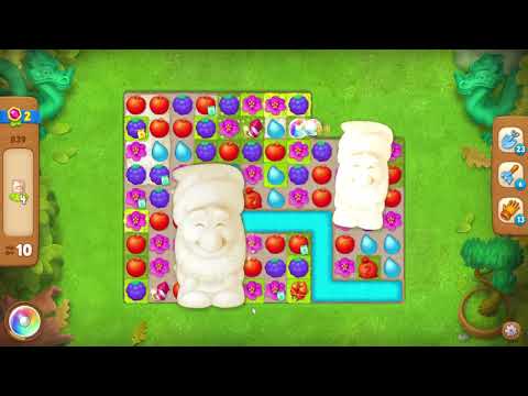 Gardenscapes 839 Level - 19 moves - NO BooSTERS