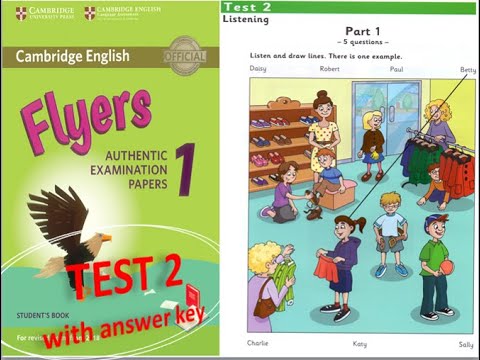 FLYERS AUTHENTIC 1 TEST 2 WITH ANSWER KEY #english #learnenglish #cambridgelisteningtests