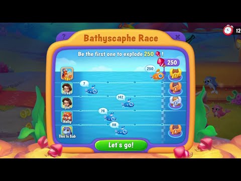 @Fishdom Level 10167 - 10171. Won 1st Bathyschape Race 🏁