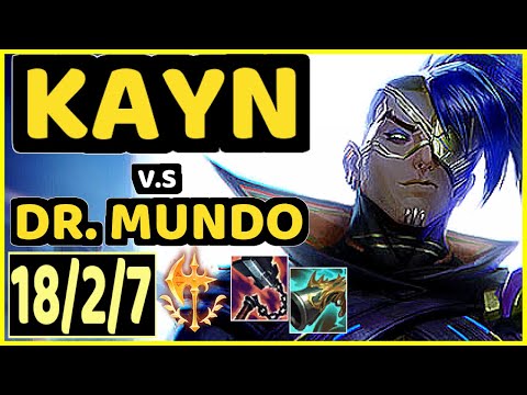 KAYN vs DR. MUNDO - 18/2/7 KDA JUNGLE CHALLENGER GAMEPLAY - BR