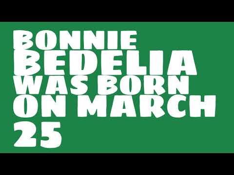 Who does Bonnie Bedelia share a birthday with?