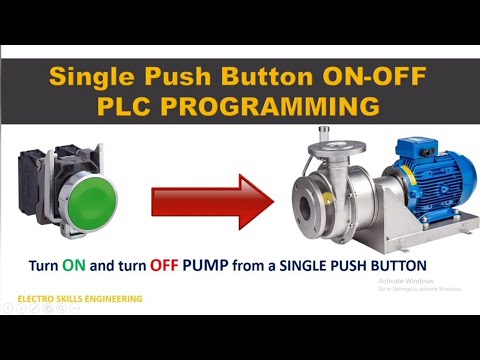 Single Push Button On Off PLC Program | One Button On Off Control