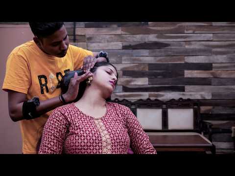 She had Neck Cracking for the First time | Indian Massage