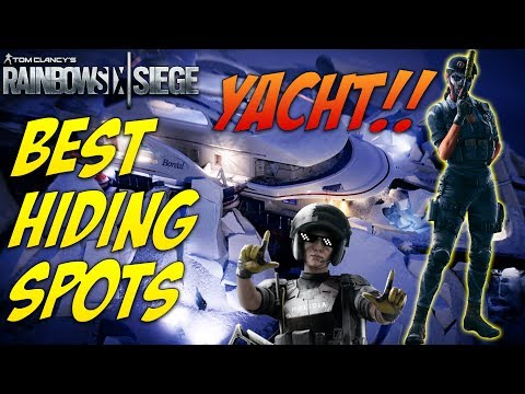 Top 3 Best Solo Hiding Spots On Yacht - Rainbow Six Siege