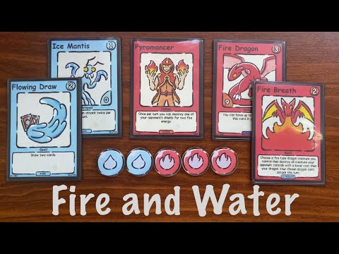 Fire and Water Aggro Deck Profile for Zumoners HTCG. #homemade #tradingcardgame #cardgame #tcg 