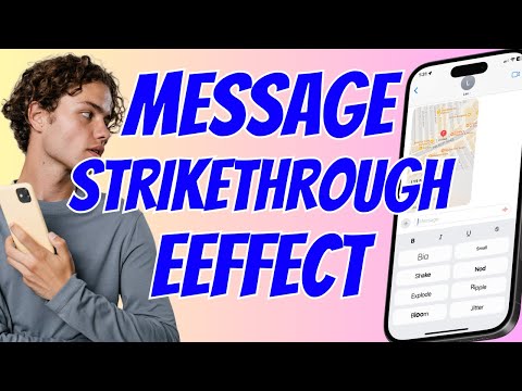 How To Send Message With Strikethrough Effect on iPhone