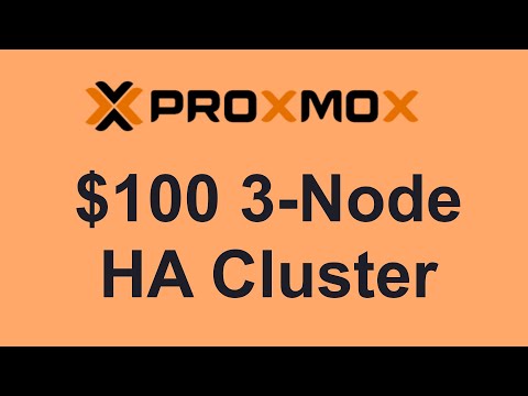 $100 3-Node Proxmox HIGH AVAILABILITY CLUSTER SETUP