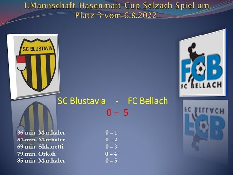 1.Mannschaft Hasenmatt Cup elzach Spiel um Platz 3 SC Blustavia - FC Belllach