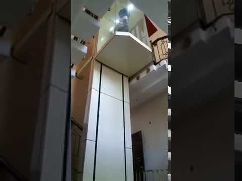 Hydraulic capsule elevator inside home