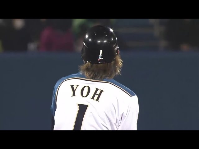 【5回裏】ファイターズ・陽 ライト線ギリギリに落とす2ベースヒット!! 2016/4/1 F-H