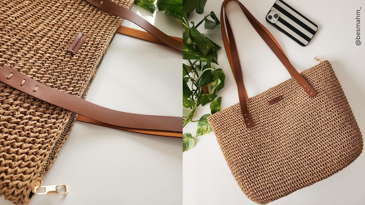 🎉 Elegant Crochet Tote Bag Tutorial with Inner Lining | Perfect for Everyday Use!