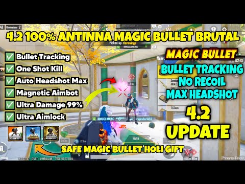 BGMI 4.2 AIMBOT MAGIC BULLET OBB | BGMI 4.2 NO RECOIL CONFIG | BGMI 4.2 ANTENNA MAGIC BULLET OBB