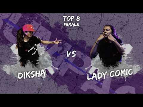 TOP 8 | FEMALE KRUMP BATTLE | DIKSHA VS LADY COMIC | KRUMPACT 2020