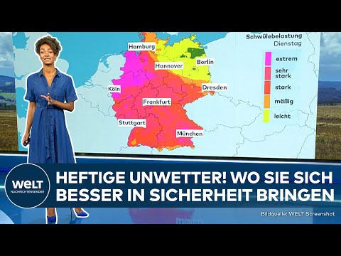 WETTER IN DEUTSCHLAND: Überschwemmungen und Sturzfluten erwartet! Unwetter und Gewitter im Südwesten