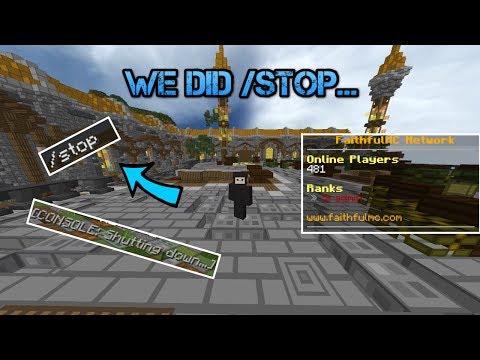 (ADMIN SERIES) WE ACCIDENTALLY DID /STOP?! - FaithfulMC 8.0 Staff Series