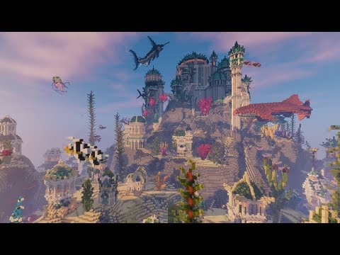 Underwater Atlantis Inspired Minecraft Build Timelapse | Community Collab