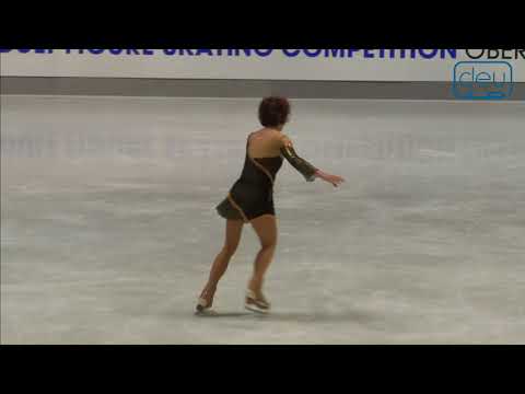 Marie Pierre BURTIN. Oberstdorf 2018. Silver Ladies IV - Free Skating. 8 place