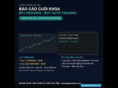 Phạm Ngọc Tuân — EA MT5 Hedging trình bày trước lớp — Hướng Nghiệp AI trên YouTube