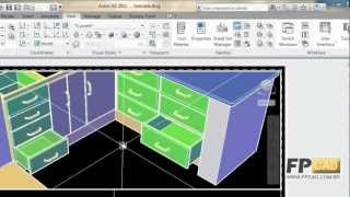 aula autoCAD 3D - Estilo de vistas - Perspectiva / Paralela / Isométrica